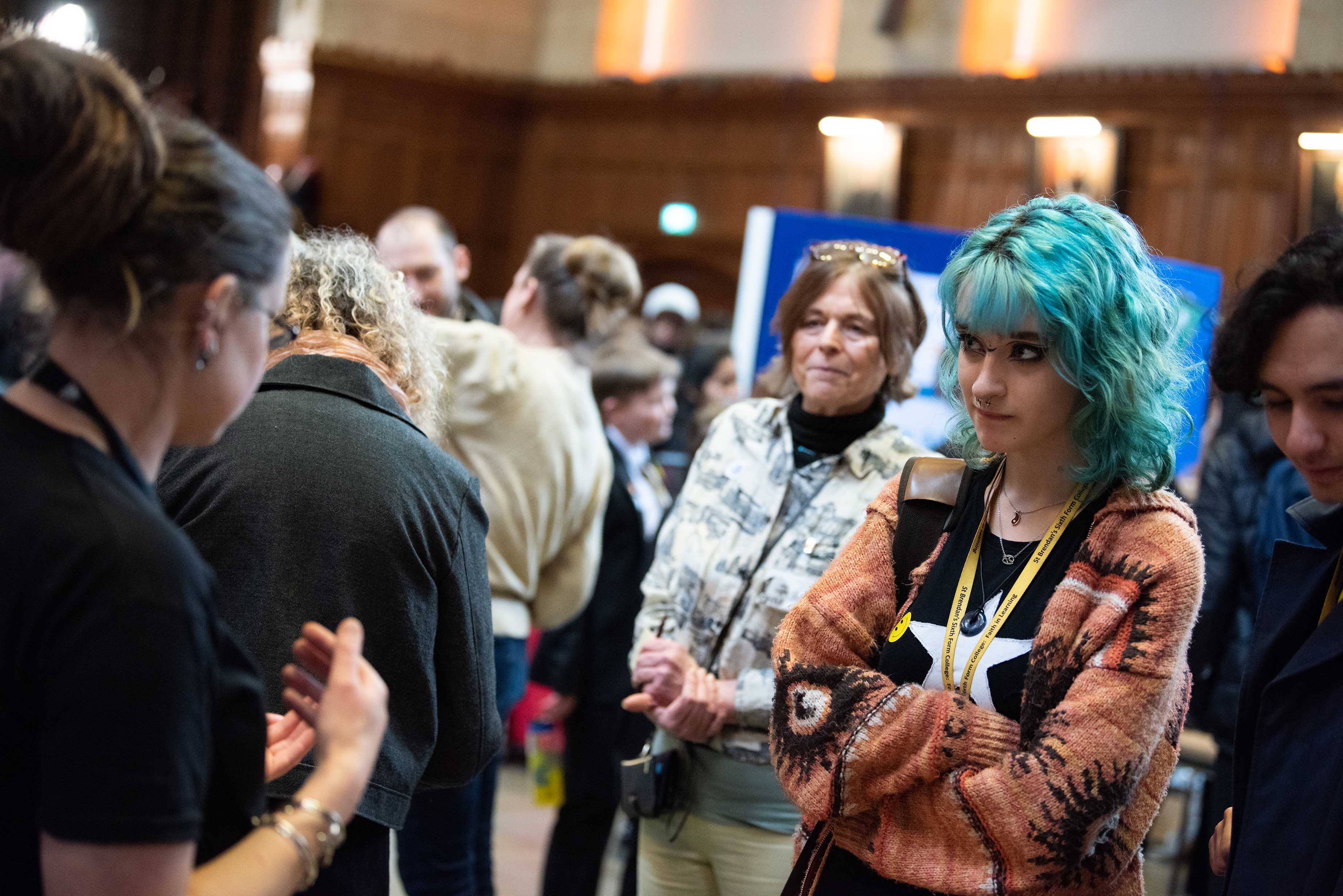 Listening to demonstrators explain their research